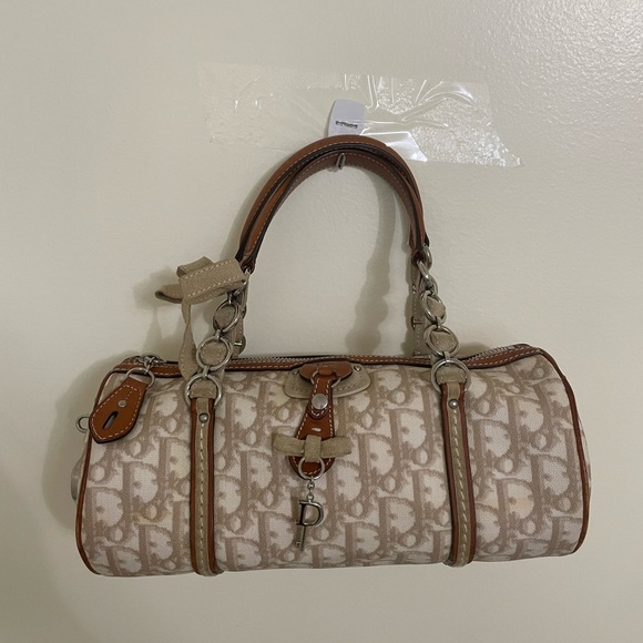 Dior Handbags - Dior Beige and Brown Shoulder Bag